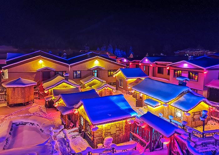中國(guó)雪鄉夜景