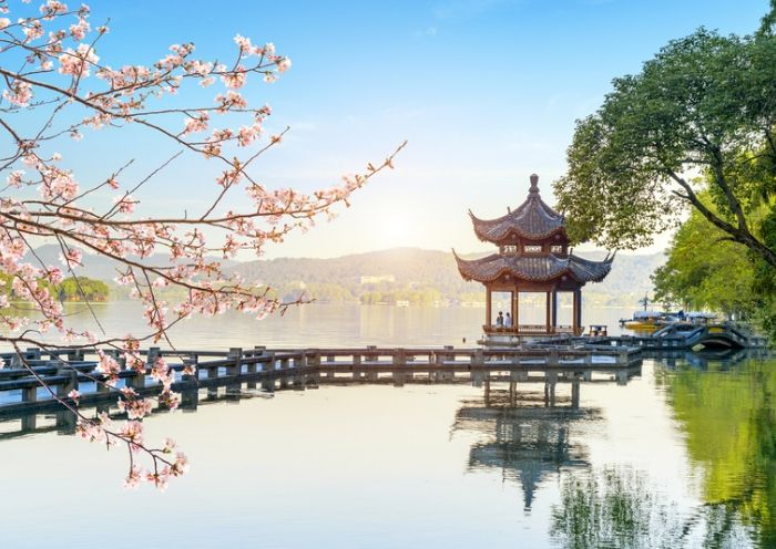 杭州西湖迷人(rén)春景 杭州西湖迷人(rén)春景
