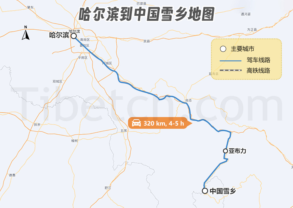 哈爾濱到(dào)中國(guó)雪鄉交通地(dì / de)圖 哈爾濱到(dào)中國(guó)雪鄉交通地(dì / de)圖
