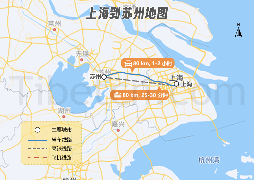 上(shàng)海到(dào)蘇州地(dì / de)圖 上(shàng)海到(dào)蘇州地(dì / de)圖