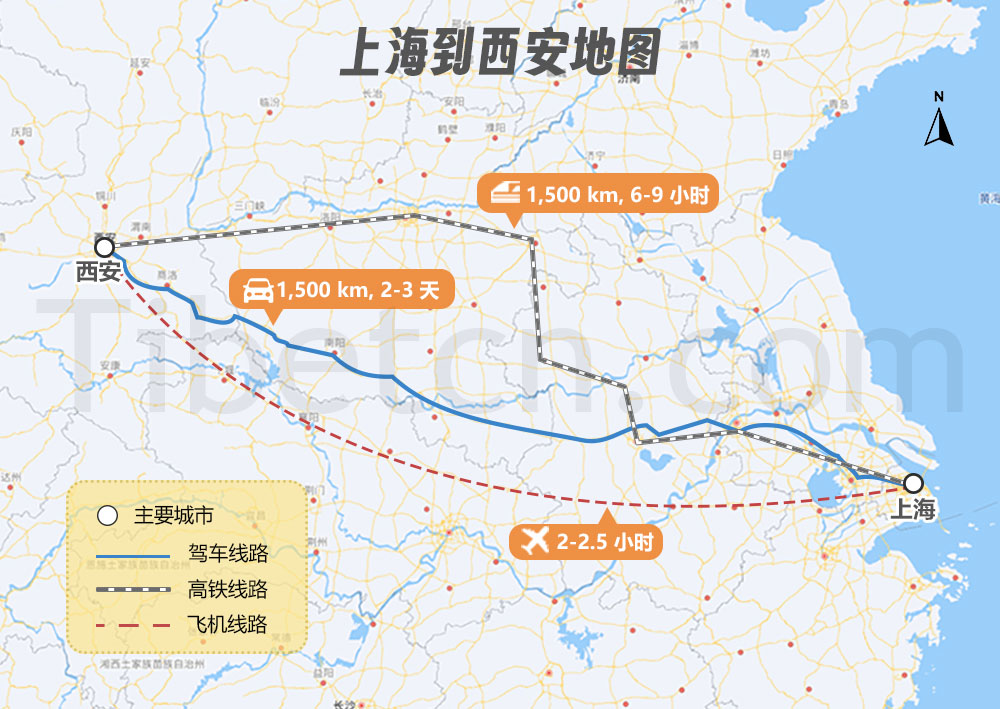 上(shàng)海到(dào)西安地(dì / de)圖 上(shàng)海到(dào)西安地(dì / de)圖