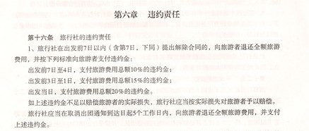 旅行社的(de)違約責任