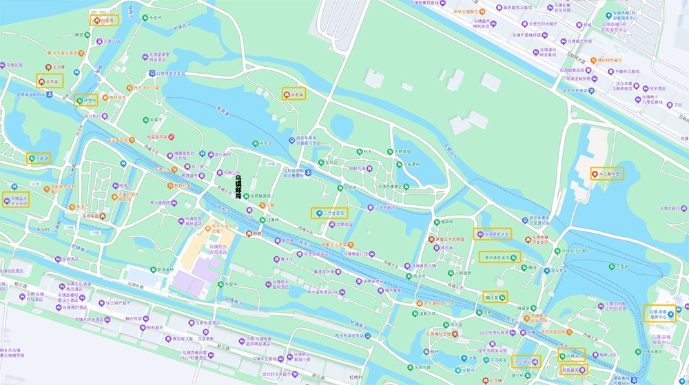 烏鎮西栅旅遊地(dì / de)圖 烏鎮西栅旅遊地(dì / de)圖